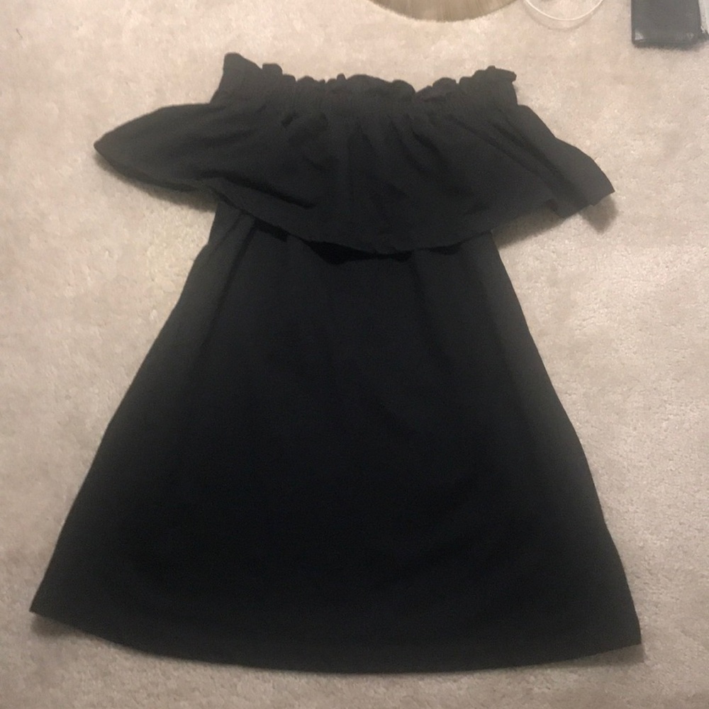 H&M Black off the shoulder dress